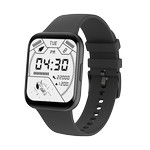 Montre SMARTY 2.0 trendy mixte connecté métal bracelet silicone noir - vue D1
