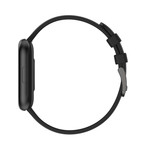 Montre SMARTY 2.0 trendy mixte connecté métal bracelet silicone noir - vue D3
