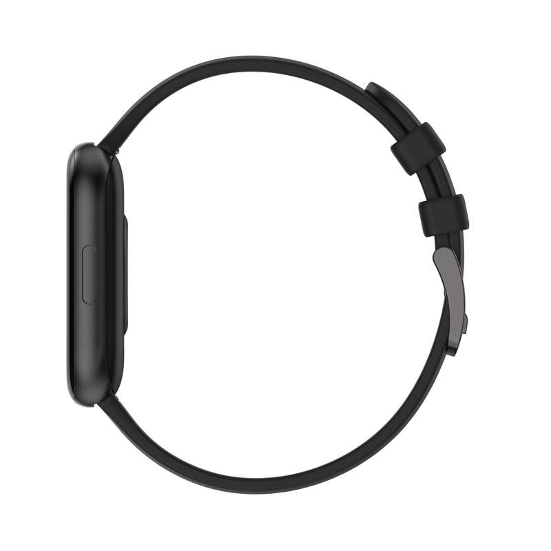 Montre SMARTY 2.0 trendy mixte connecté métal bracelet silicone noir - vue D3