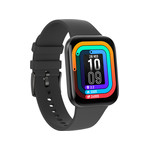 Montre SMARTY 2.0 trendy mixte connecté métal bracelet silicone noir - vue D4