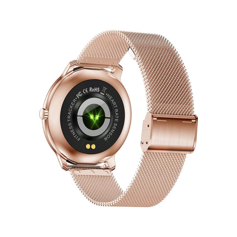 Montre SMARTY 2.0 elegance mixte connecté métal  bracelet acier doré rose maille milanaise - vue 3
