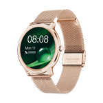 Montre SMARTY 2.0 elegance mixte connecté métal  bracelet acier doré rose maille milanaise - vue D1