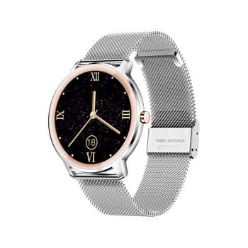 SMARTY 2.0 elegantie gemengd verbonden horloge metalen kast stalen armband
