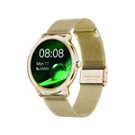 Montre SMARTY 2.0 elegance mixte connecté, boîtier métal doré bracelet acier doré - vue 1