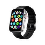 Montre SMARTY 2.0 new standing mixte connecté métal bracelet silicone noir - vue 1