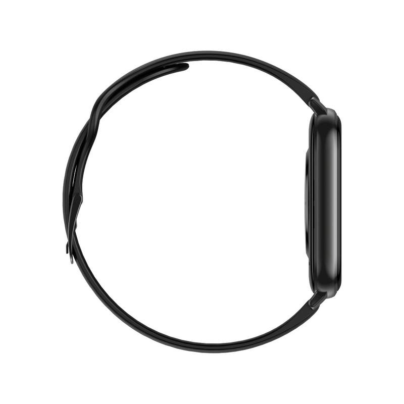 Montre SMARTY 2.0 training mixte connecté métal bracelet silicone noir - vue 2