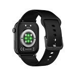 Montre SMARTY 2.0 training mixte connecté métal bracelet silicone noir - vue 3