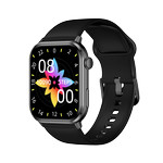 Montre SMARTY 2.0 training mixte connecté métal bracelet silicone noir - vue D1