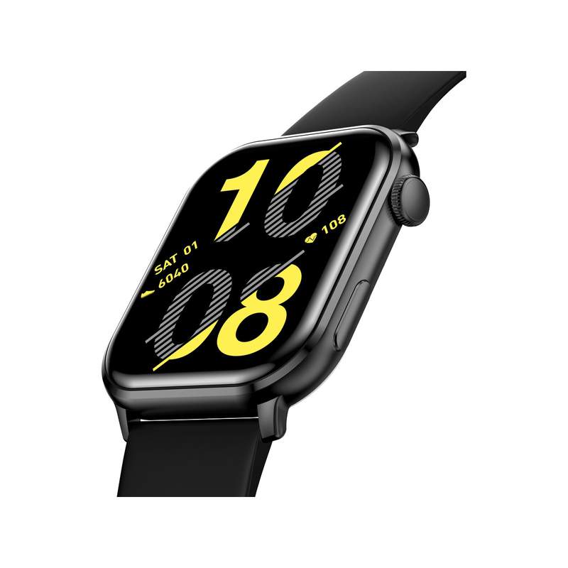Montre SMARTY 2.0 training mixte connecté métal bracelet silicone noir - vue D4