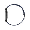 Montre SMARTY 2.0 training mixte connecté métal noir bracelet silicone bleu fonce - vue VD3