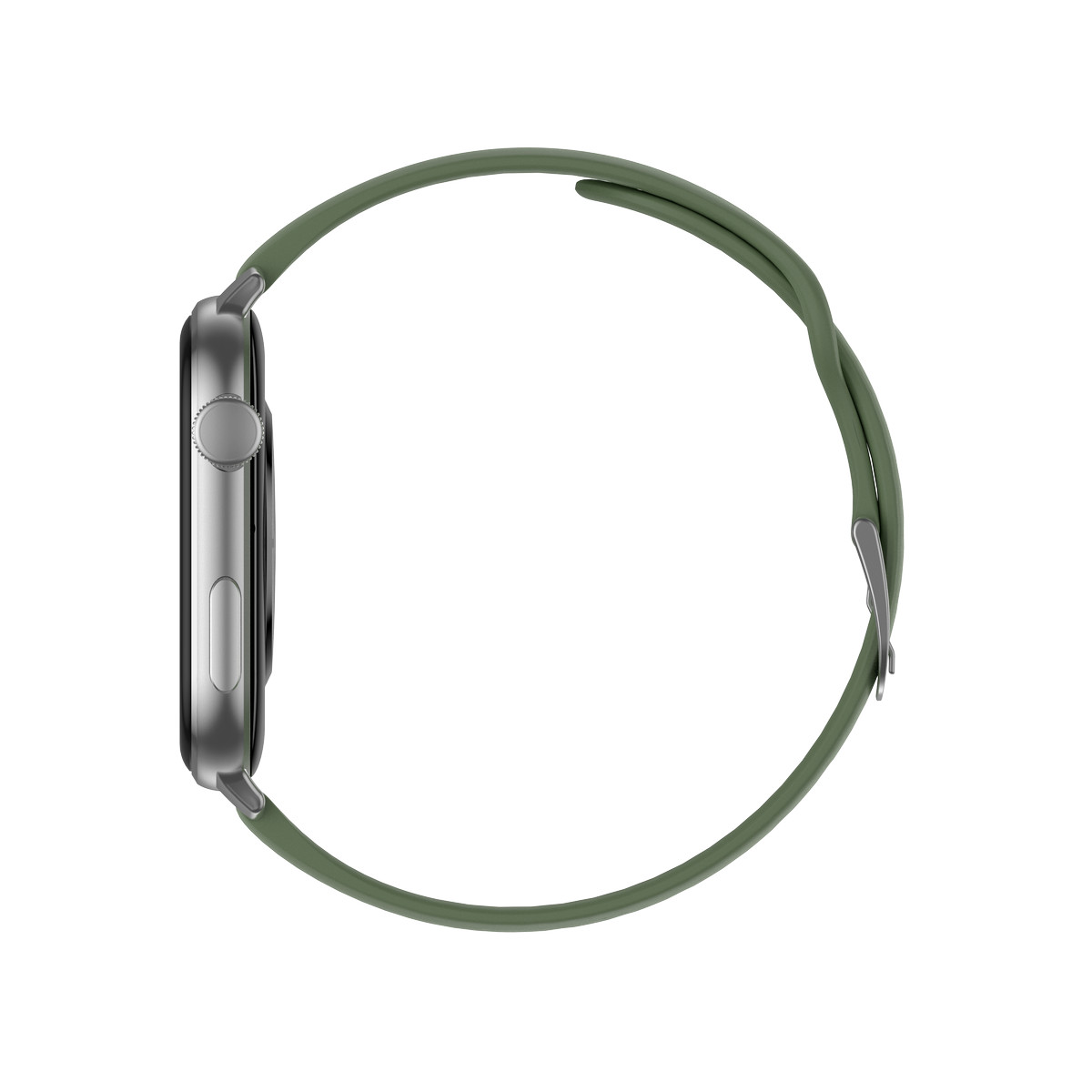 Montre SMARTY 2.0 training mixte connecté métal noir bracelet silicone - vue D3
