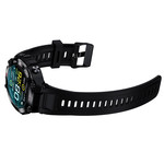 Montre SMARTY 2.0 pull up mixte connecté métal noir bracelet silicone noir - vue D2