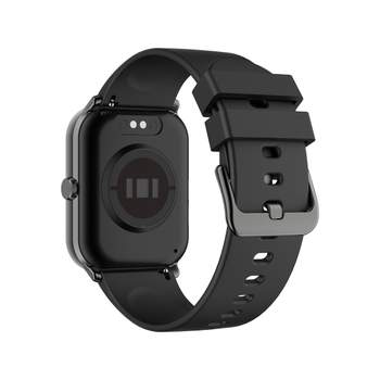 SMARTY 2.0 team connected horloge zwart metaal zwart siliconen band