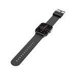 Montre SMARTY 2.0 team mixte connecté métal noir bracelet silicone noir - vue D2