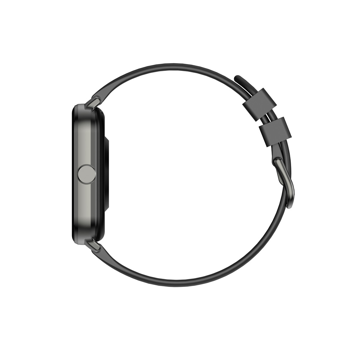 Montre SMARTY 2.0 team mixte connecté métal noir bracelet silicone noir - vue D3