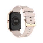 Montre SMARTY 2.0 team mixte connecté métal doré rose bracelet silicone rose - vue 3