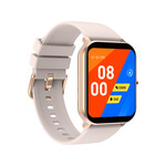 Montre SMARTY 2.0 team mixte connecté métal doré rose bracelet silicone rose - vue D5