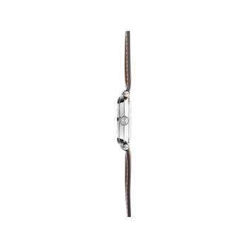 HERBELIN Newport Automatic dameshorloge stalen armband bruin leer