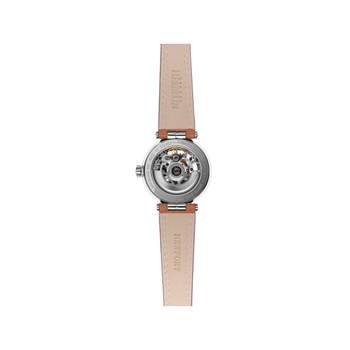 HERBELIN Newport Automatic dameshorloge stalen armband bruin leer