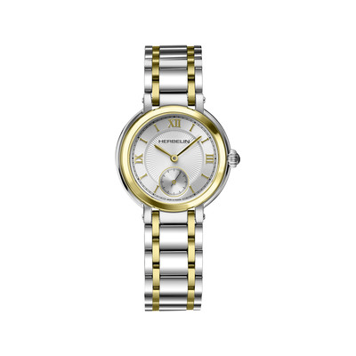 Montre HERBELIN Galet femme bracelet acier bicolore jaune - vue 1