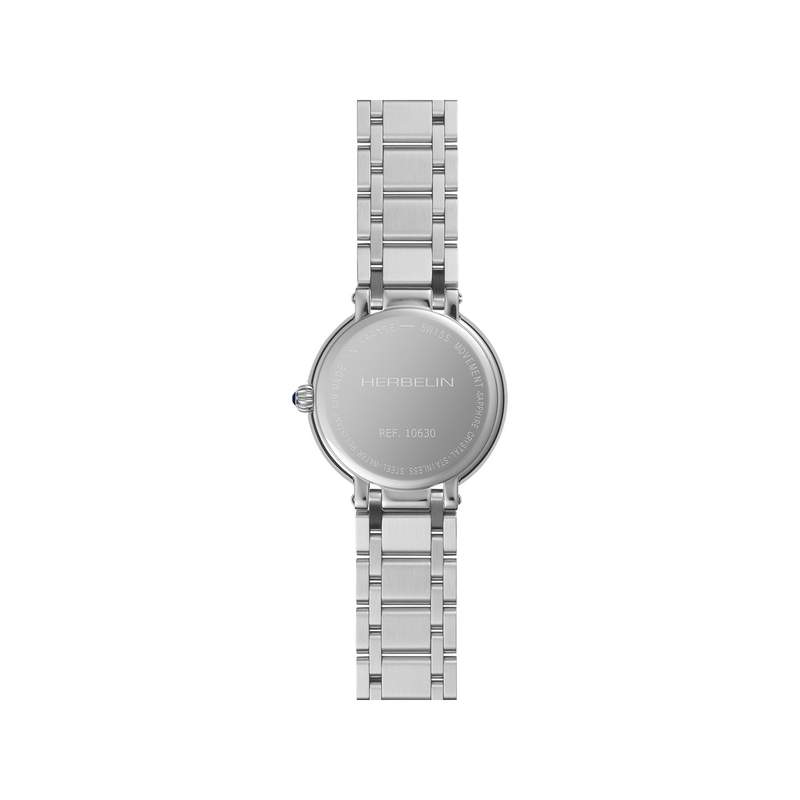 Montre HERBELIN Galet femme bracelet acier bicolore jaune - vue 3