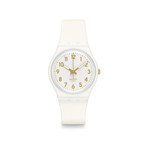 Montre Swatch femme matériaux biosourcés blancs - vue 1