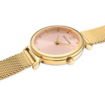 Montre PIERRE LANNIER ligne pure femme bracelet acier doré jaune - vue 2