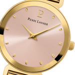 Montre PIERRE LANNIER ligne pure femme bracelet acier doré jaune - vue D1