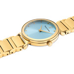 Montre PIERRE LANNIER ligne pure femme bracelet acier doré jaune - vue 2