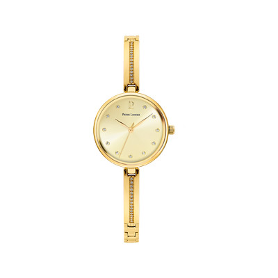 Montre PIERRE LANNIER Leia femme bracelet acier doré jaune