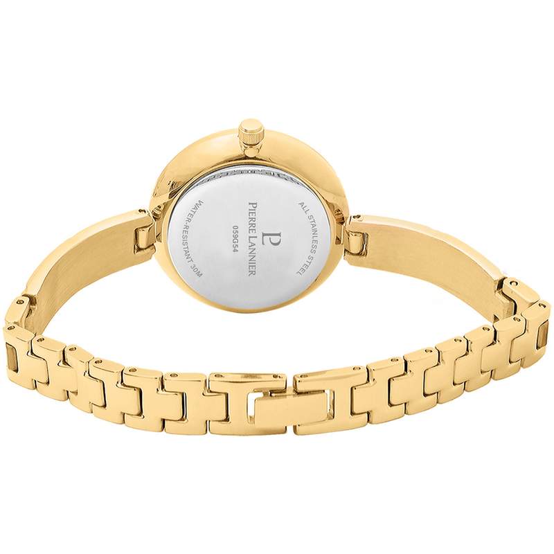 Montre PIERRE LANNIER Leia femme bracelet acier doré jaune - vue 3