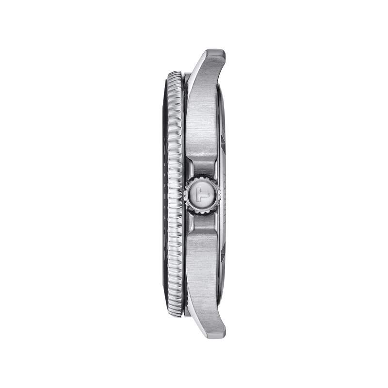 Montre TISSOT T-SPORT SEASTAR 1000 mixte cadran noir bracelet acier inoxydable - vue 2