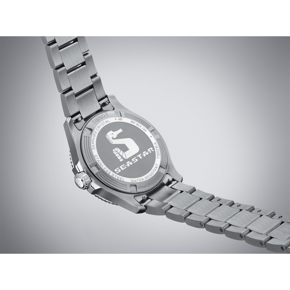 Montre TISSOT t-sport mixte bracelet acier gris - vue D2