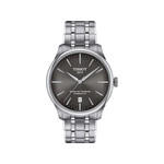 Montre TISSOT t-classic mixte automatique bracelet acier gris - vue 1