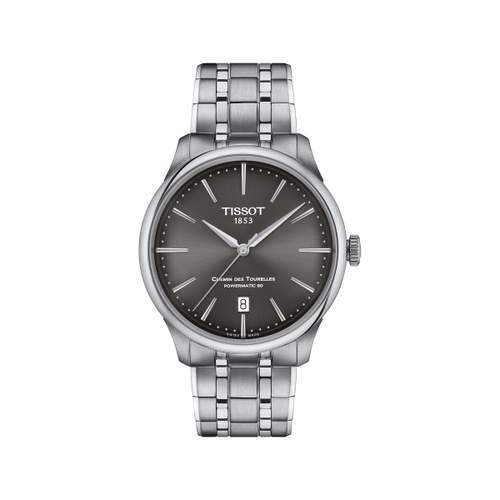 Montre TISSOT t-classic mixte automatique bracelet acier gris