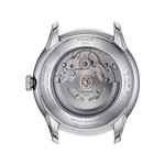 Montre TISSOT t-classic mixte automatique acier bracelet cuir marron - vue 3