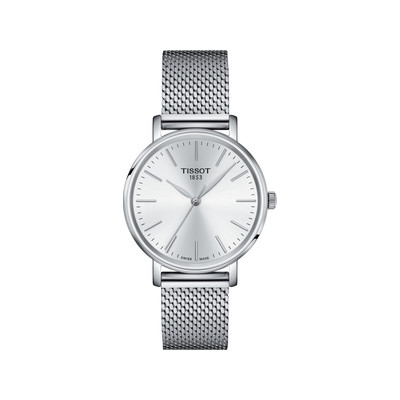 Montre TISSOT T-CLASSIC EVERYTIME femme cadran gris bracelet acier inoxydable - vue 1