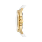 Montre FOSSIL FB-01 femme acier bracelet silicone blanc - vue 2