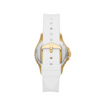 Montre FOSSIL FB-01 femme acier bracelet silicone blanc - vue 3
