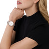 Montre MICHAEL KORS pyper femme bracelet métal bicolore - vue Vporté 1
