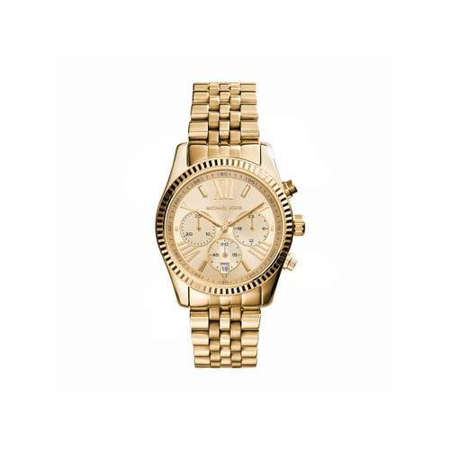 Montre MICHAEL KORS Lexington femme bracelet acier doré