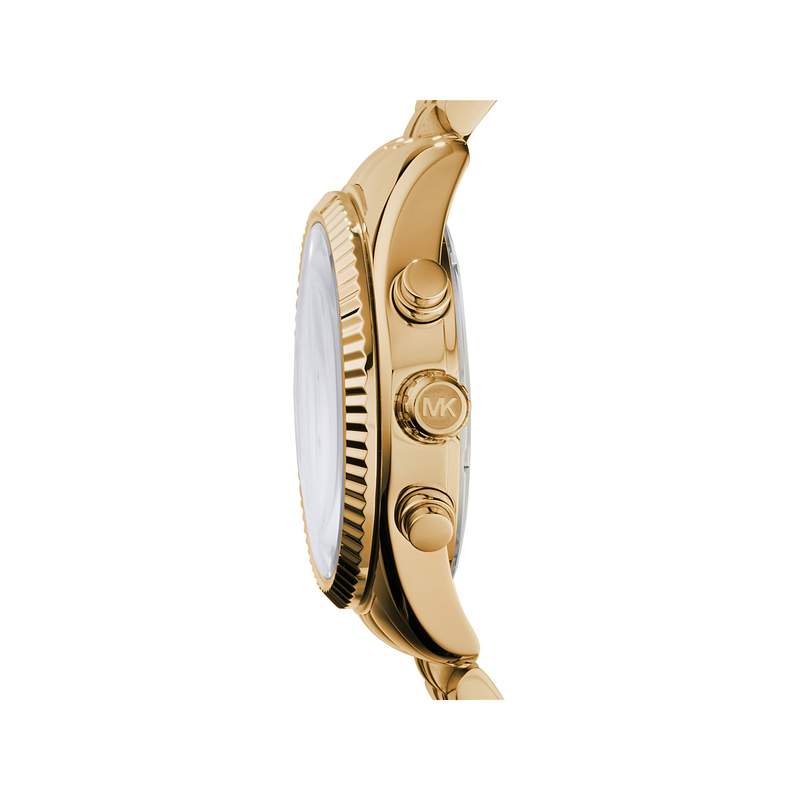 Montre MICHAEL KORS Lexington femme bracelet acier doré - vue 2