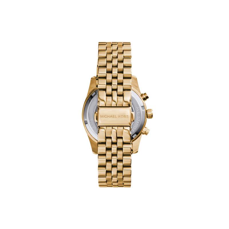 Montre MICHAEL KORS Lexington femme bracelet acier doré - vue 3
