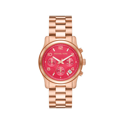 Montre MICHAEL KORS Runway femme  doré rose - vue 1