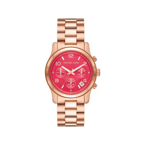 MICHAEL KORS Runway dameshorloge  goudkleurig roze