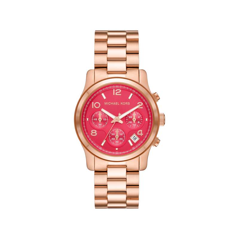 Montre MICHAEL KORS Runway femme  doré rose - vue 1
