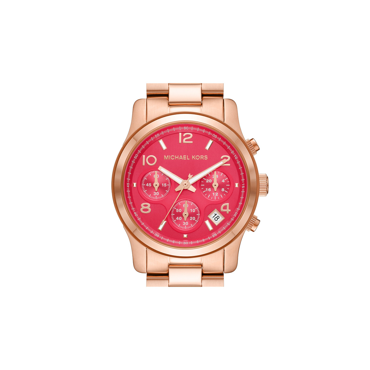 Montre MICHAEL KORS Runway femme  doré rose - vue D2