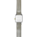 Montre HERBELIN Luna femme analogique acier bicolore bracelet cuir noir - vue 3