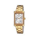 Montre CASIO femme bracelet acier doré - vue 1