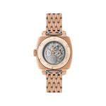 Montre HUMBERT-DROZ hd lou femme mecanique, bracelet acier rose - vue 3